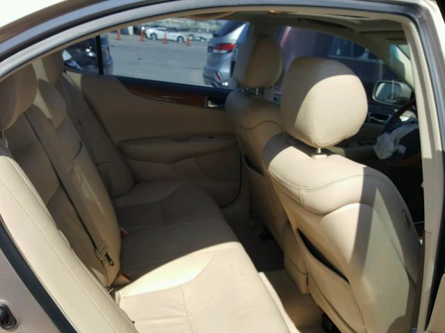 JTHBA30G565151527 - 2006 LEXUS ES 330 GOLD photo 6