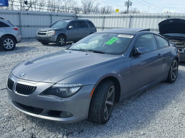 WBAEA53588CV90558 - 2008 BMW 650 I GRAY photo 2