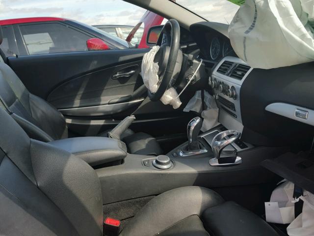 WBAEA53588CV90558 - 2008 BMW 650 I GRAY photo 5