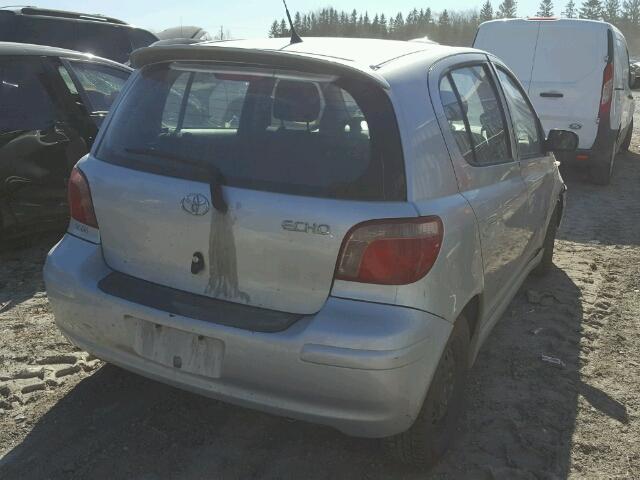 JTDKT123740048811 - 2004 TOYOTA ECHO SILVER photo 4