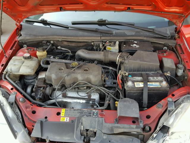 1FAFP33PXYW110407 - 2000 FORD FOCUS LX RED photo 7