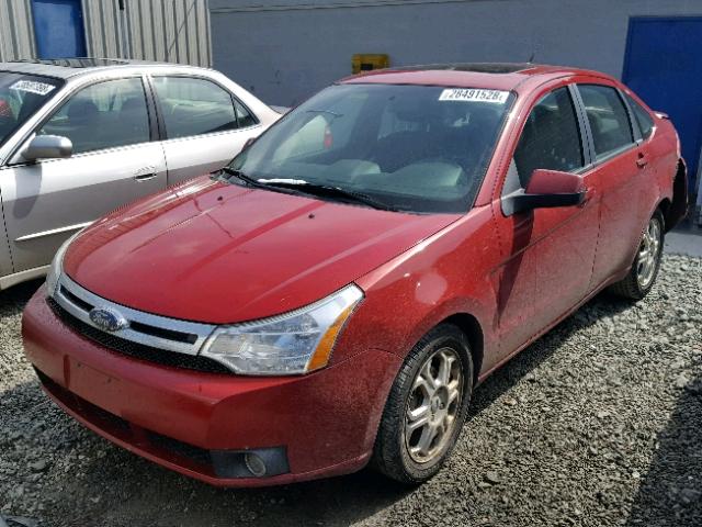 1FAHP36N19W140237 - 2009 FORD FOCUS SES RED photo 2