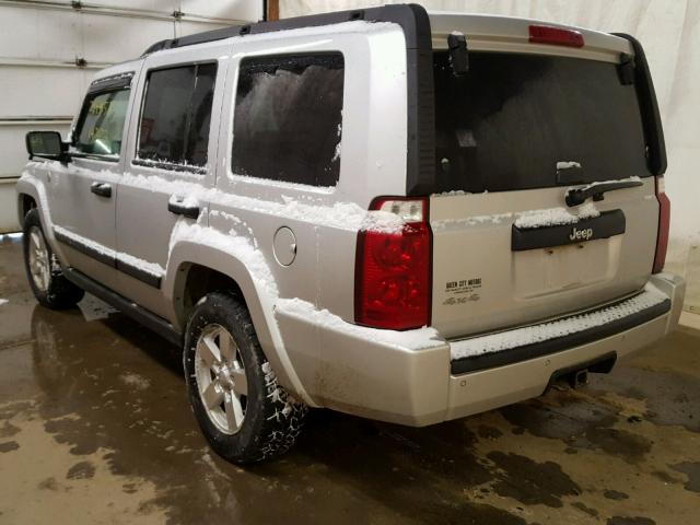1J8HG48N96C232117 - 2006 JEEP COMMANDER SILVER photo 3