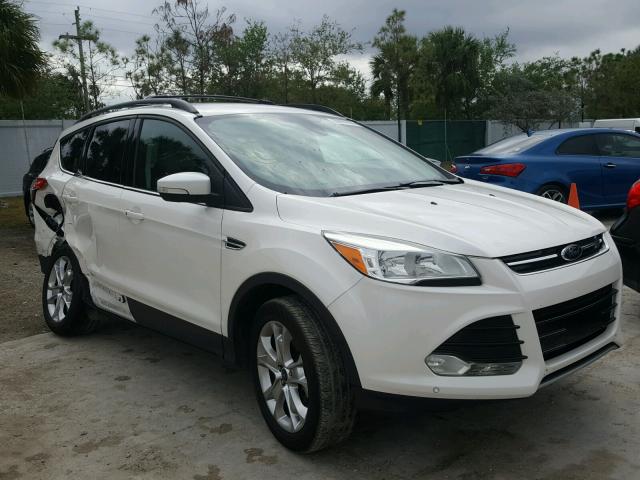 1FMCU0H93DUC59404 - 2013 FORD ESCAPE SEL WHITE photo 1