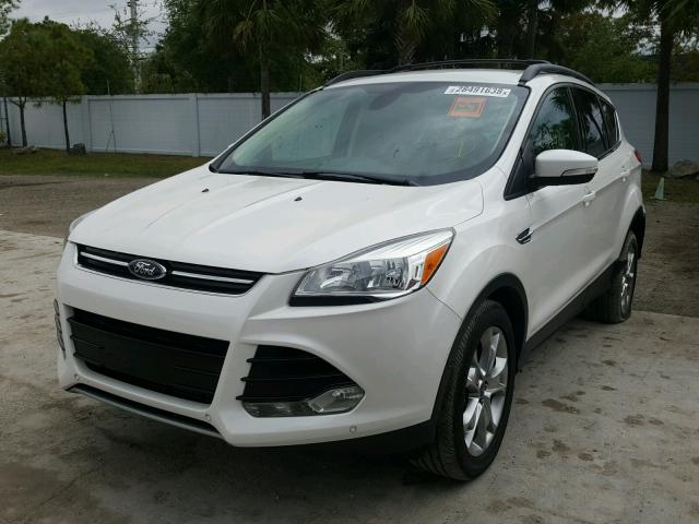 1FMCU0H93DUC59404 - 2013 FORD ESCAPE SEL WHITE photo 2