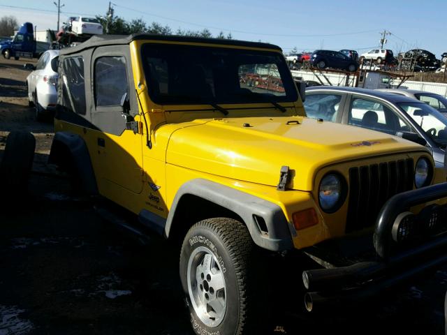 1J4FA39S13P374295 - 2003 JEEP WRANGLER C YELLOW photo 1