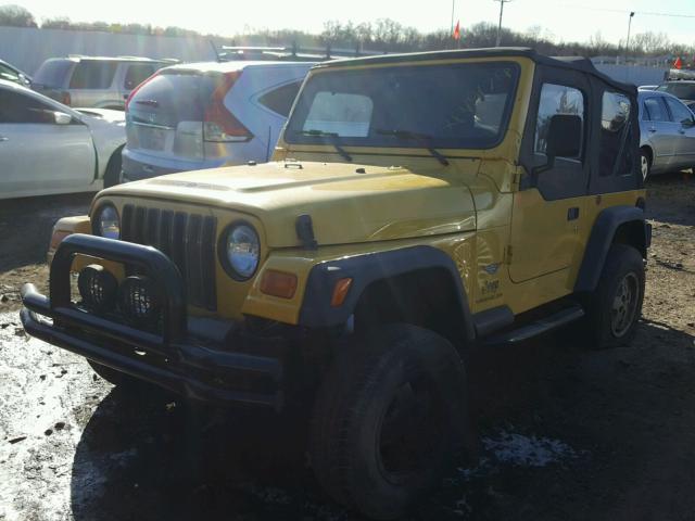 1J4FA39S13P374295 - 2003 JEEP WRANGLER C YELLOW photo 2