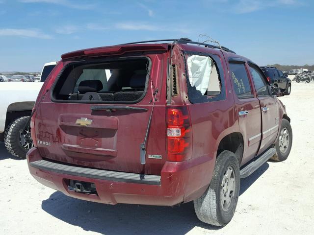 1GNUCBE00AR232728 - 2010 CHEVROLET TAHOE C150 RED photo 4