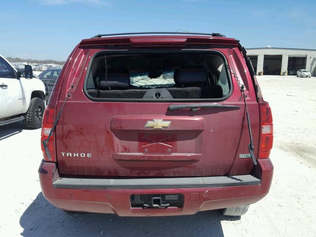 1GNUCBE00AR232728 - 2010 CHEVROLET TAHOE C150 RED photo 9