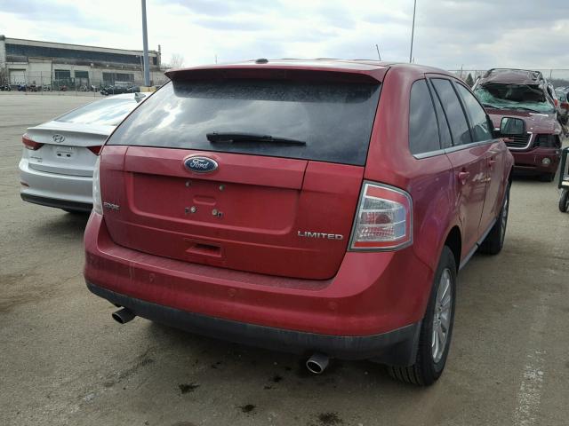 2FMDK3KC6ABA95132 - 2010 FORD EDGE LIMIT MAROON photo 4