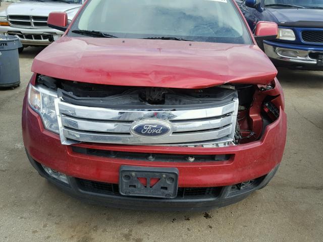 2FMDK3KC6ABA95132 - 2010 FORD EDGE LIMIT MAROON photo 9