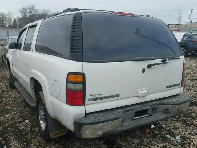 3GNGK26G94G314134 - 2004 CHEVROLET SUBURBAN K WHITE photo 3