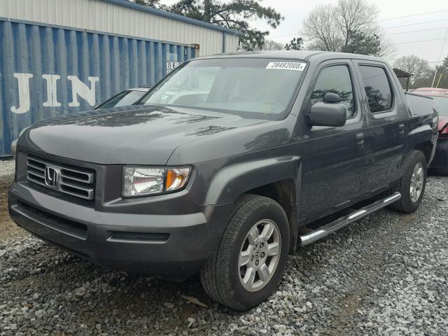 2HJYK16427H516682 - 2007 HONDA RIDGELINE GRAY photo 2