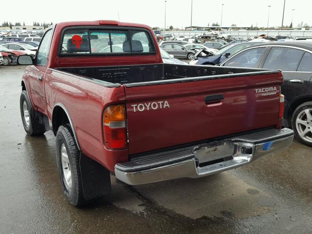 4TANM92N1YZ673633 - 2000 TOYOTA TACOMA PRE RED photo 3