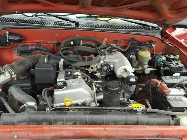 4TANM92N1YZ673633 - 2000 TOYOTA TACOMA PRE RED photo 7