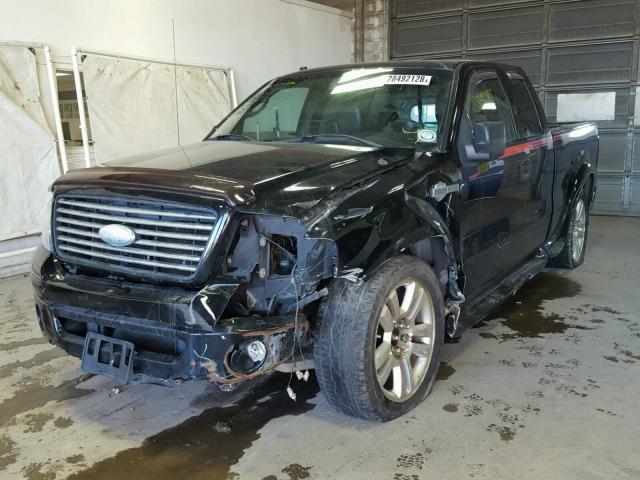 1FTRX12576FA94448 - 2006 FORD F150 შავი ფოტო 2