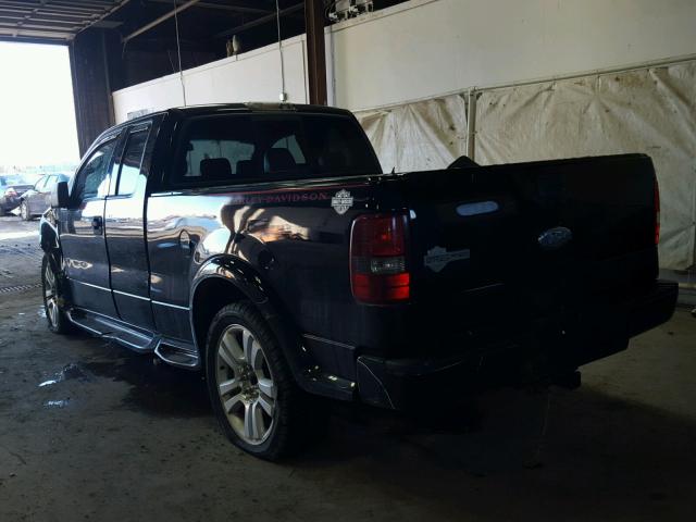 1FTRX12576FA94448 - 2006 FORD F150 BLACK photo 3