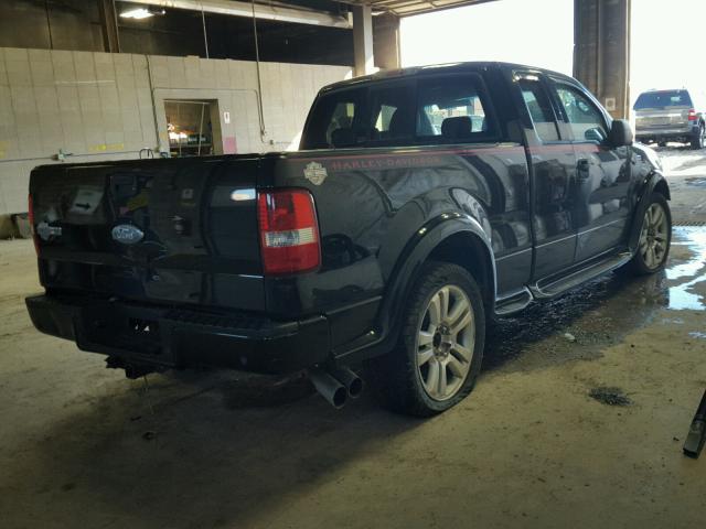 1FTRX12576FA94448 - 2006 FORD F150 შავი ფოტო 4