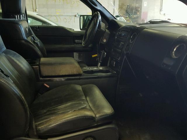 1FTRX12576FA94448 - 2006 FORD F150 შავი ფოტო 5