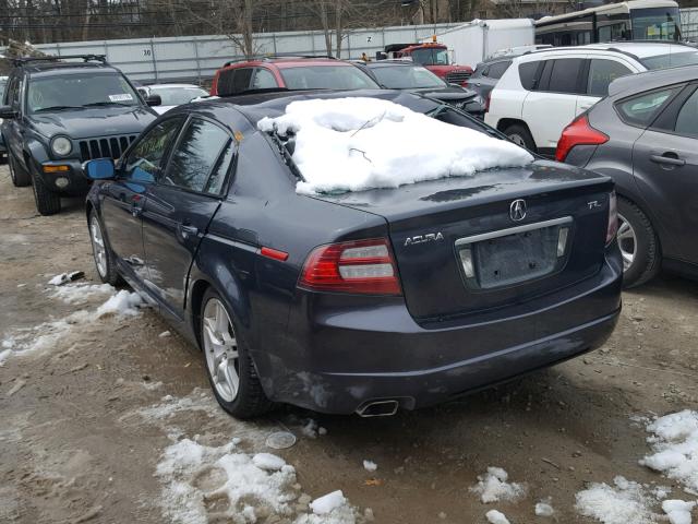 19UUA66257A039408 - 2007 ACURA TL GRAY photo 3