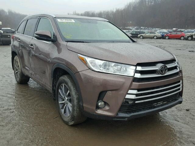 5TDJZRFH9HS414012 - 2017 TOYOTA HIGHLANDER BROWN photo 1