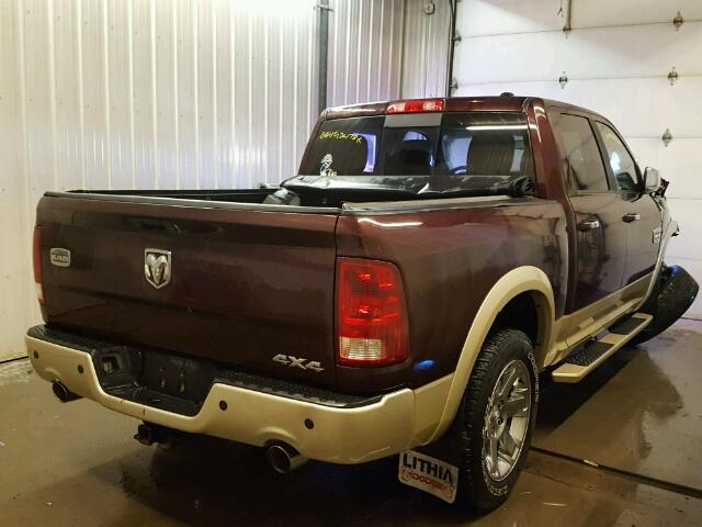 1C6RD7PT8CS147333 - 2012 DODGE RAM 1500 L BURGUNDY photo 4