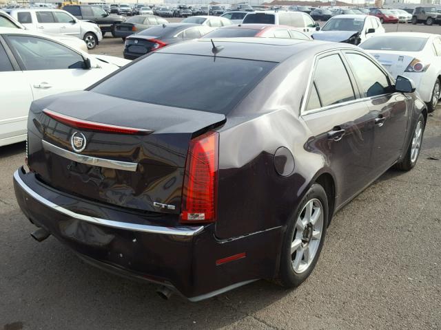 1G6DM577580115987 - 2008 CADILLAC CTS MAROON photo 4