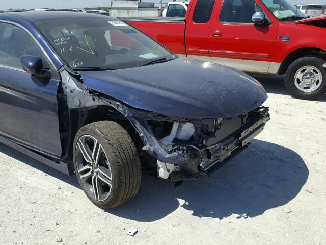 1HGCR2F5XHA046797 - 2017 HONDA ACCORD SPO BLUE photo 9