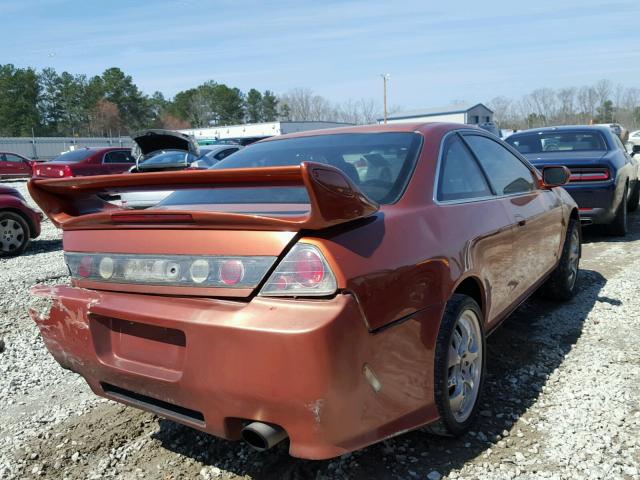 1HGCG31601A030982 - 2001 HONDA ACCORD LX ORANGE photo 4