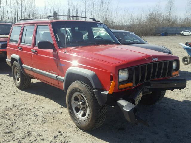 1J4FJ68S4WL279468 - 1998 JEEP CHEROKEE S RED photo 1