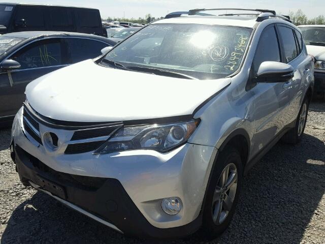 JTMWFREV2FD065662 - 2015 TOYOTA RAV4 XLE SILVER photo 2