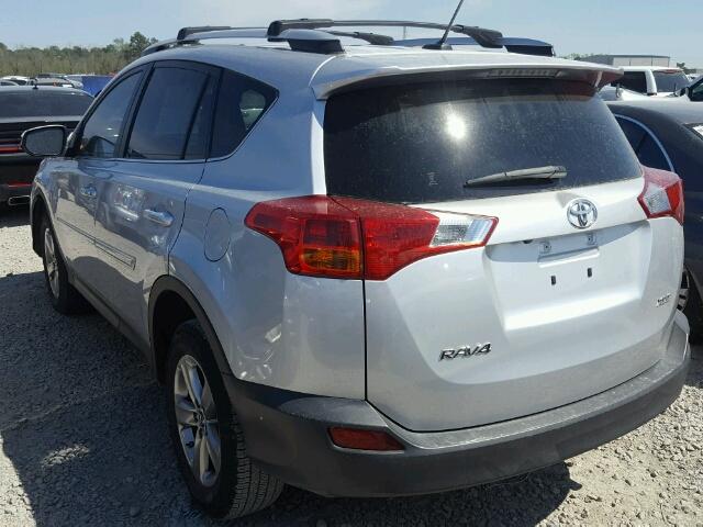 JTMWFREV2FD065662 - 2015 TOYOTA RAV4 XLE SILVER photo 3