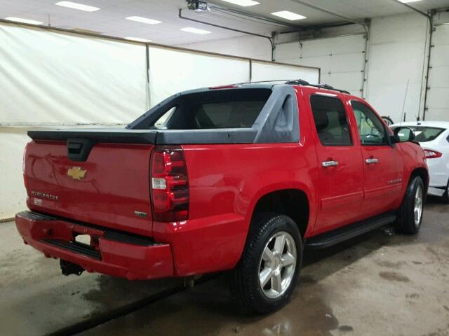 3GNTKEE70CG108281 - 2012 CHEVROLET AVALANCHE RED photo 4