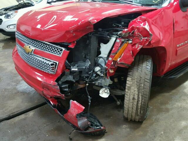 3GNTKEE70CG108281 - 2012 CHEVROLET AVALANCHE RED photo 9