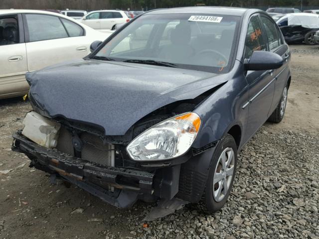 KMHCN46C29U283879 - 2009 HYUNDAI ACCENT GLS BLUE photo 2