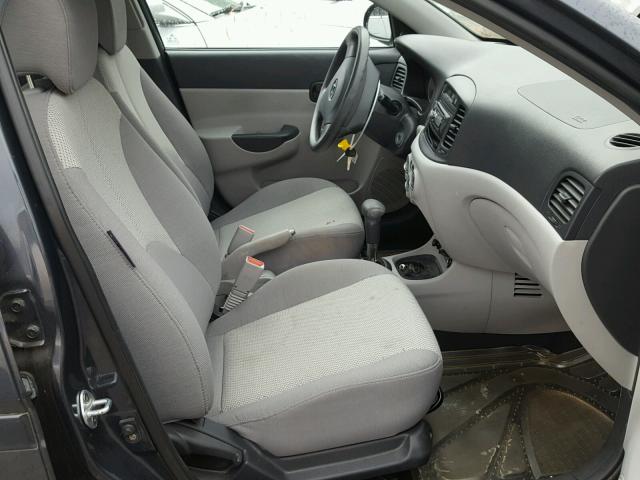 KMHCN46C29U283879 - 2009 HYUNDAI ACCENT GLS BLUE photo 5