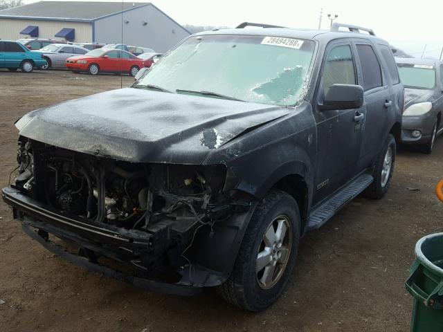 1FMCU93178KA81293 - 2008 FORD ESCAPE XLT BLACK photo 2