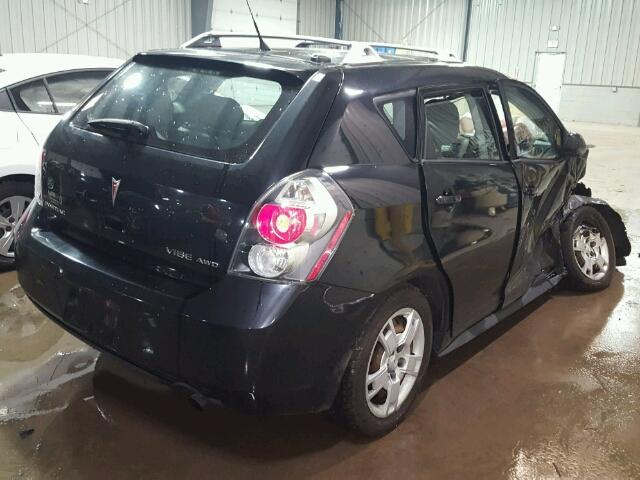 5Y2SM67079Z424533 - 2009 PONTIAC VIBE BLACK photo 4