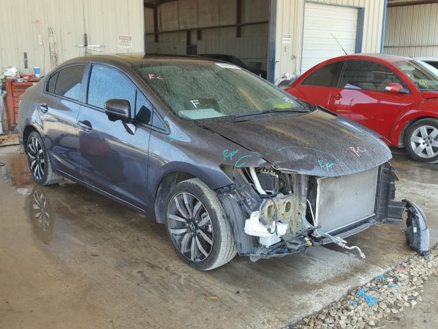 2HGFB2F90FH530870 - 2015 HONDA CIVIC EXL GRAY photo 1