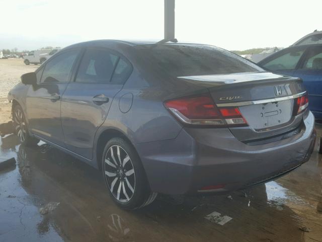 2HGFB2F90FH530870 - 2015 HONDA CIVIC EXL GRAY photo 3