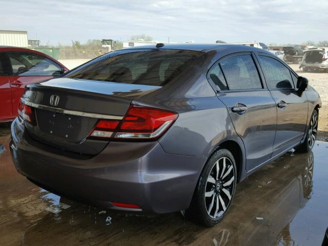 2HGFB2F90FH530870 - 2015 HONDA CIVIC EXL GRAY photo 4