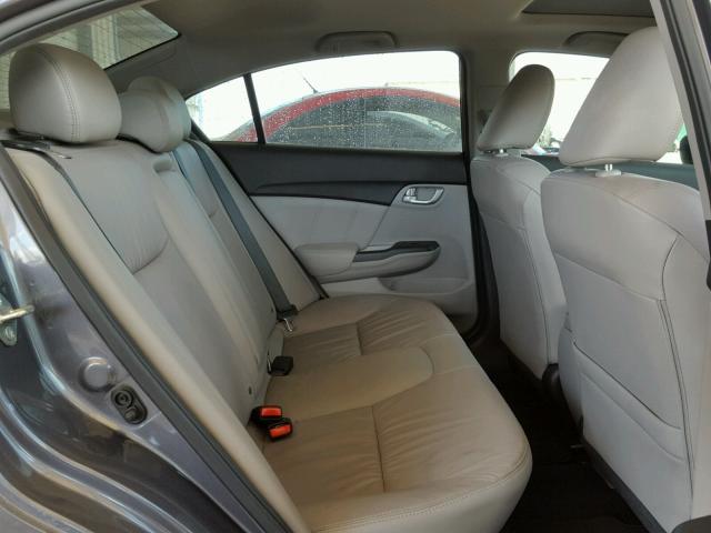 2HGFB2F90FH530870 - 2015 HONDA CIVIC EXL GRAY photo 6