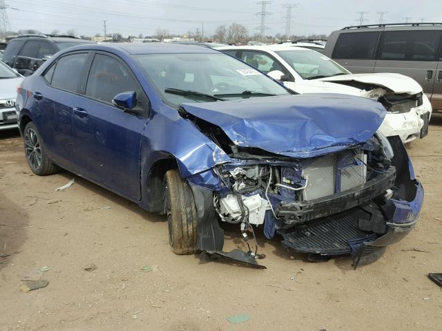 2T1BURHE2EC132899 - 2014 TOYOTA COROLLA L BLUE photo 1