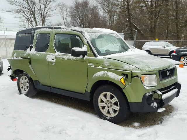 5J6YH28776L019882 - 2006 HONDA ELEMENT EX GREEN photo 1