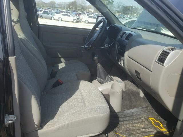 1GCCS249188223690 - 2008 CHEVROLET COLORADO L BLACK photo 5