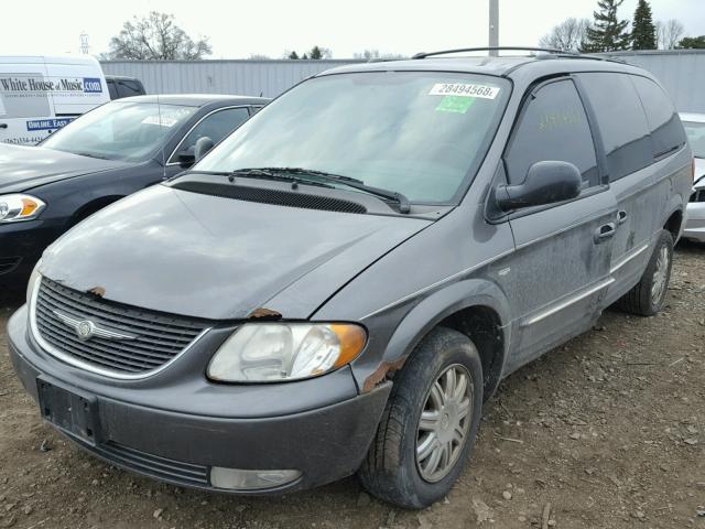 2C4GP54L14R544644 - 2004 CHRYSLER TOWN & COU GRAY photo 2