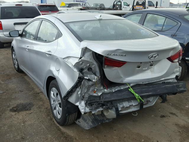 5NPDH4AE9GH735326 - 2016 HYUNDAI ELANTRA SE GRAY photo 3