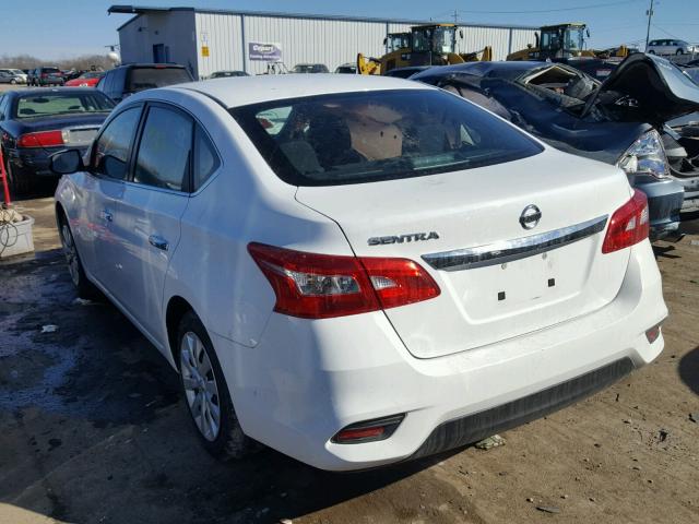 3N1AB7AP7GY266251 - 2016 NISSAN SENTRA S WHITE photo 3