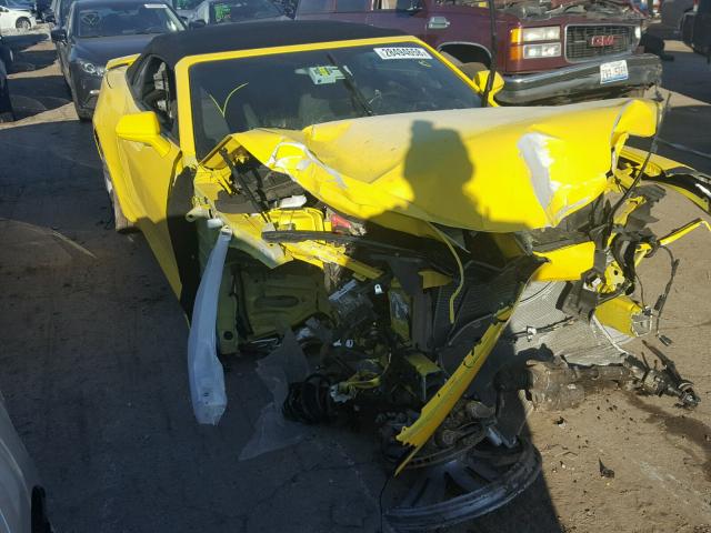 1G1FB3DS0H0136022 - 2017 CHEVROLET CAMARO LT YELLOW photo 1