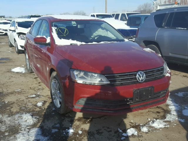 3VW2B7AJ4HM256487 - 2017 VOLKSWAGEN JETTA S RED photo 1